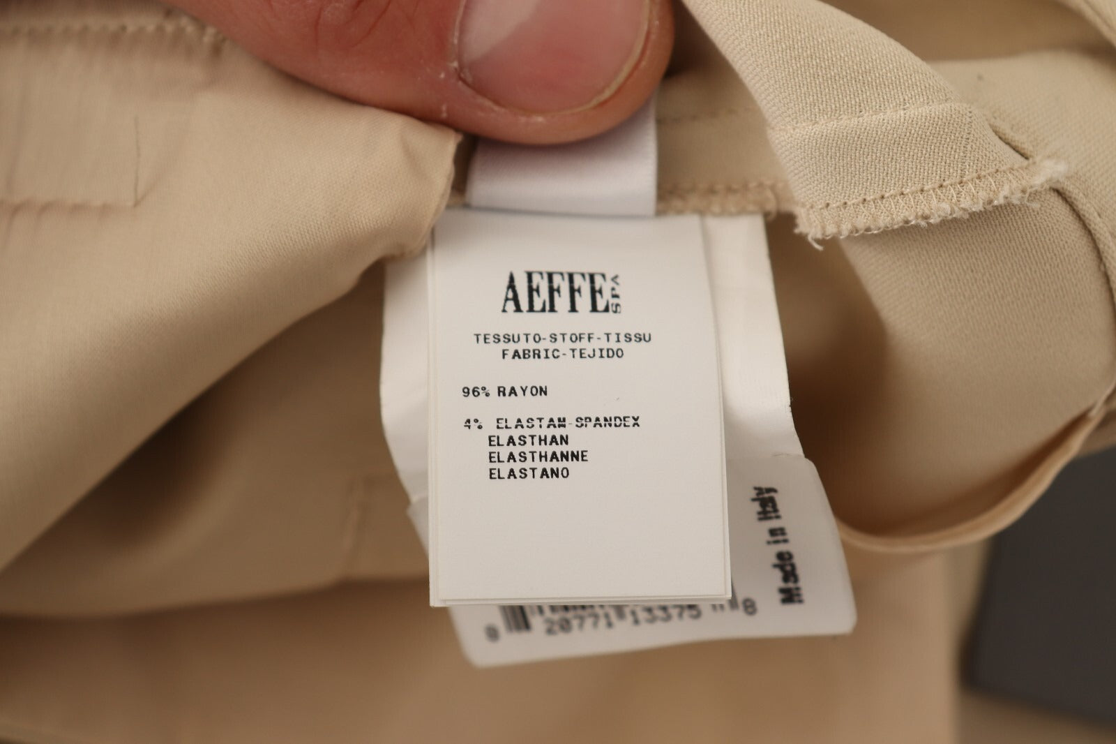Alberta Ferretti Beige Viscose High Waist Flared Dress Trouser Pants | Regal Royce