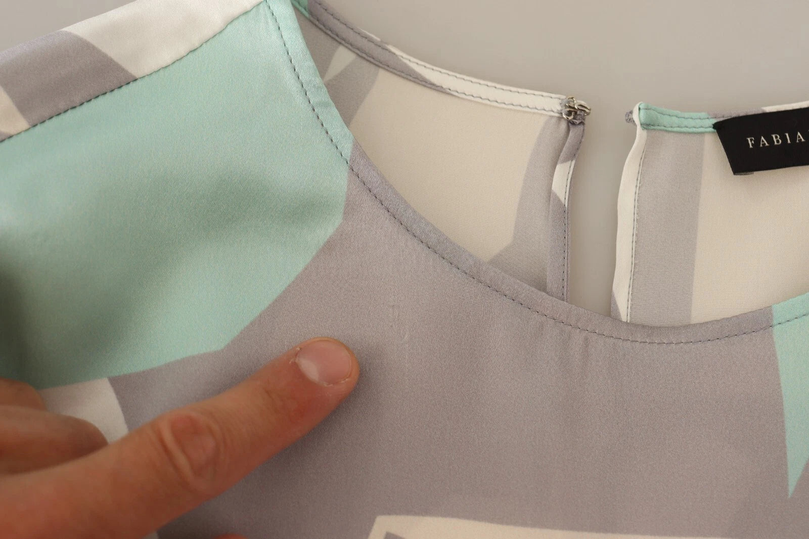 Fabiana Filippi Multicolor Silk Long Sleeves Round Neck Top Blouse | Regal Royce