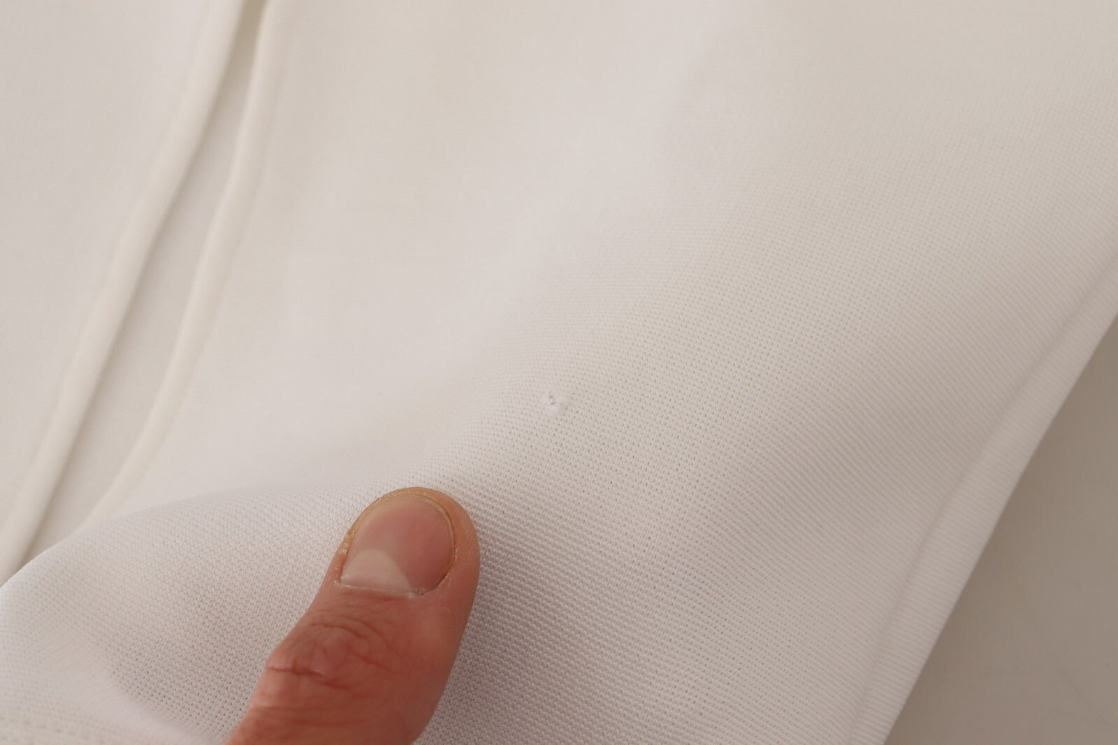 Maison Margiela Rayon White Sleeveless V-neck Sheath Midi Dress | Regal Royce