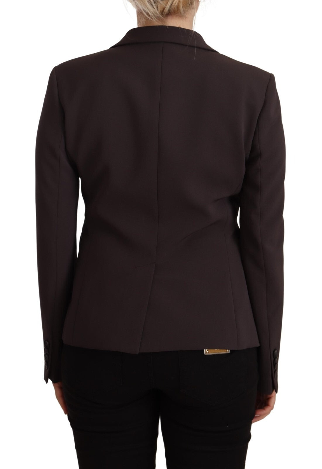 F.IT Brown Long Sleeve Single Breasted Women Jacket Blazer | Regal Royce