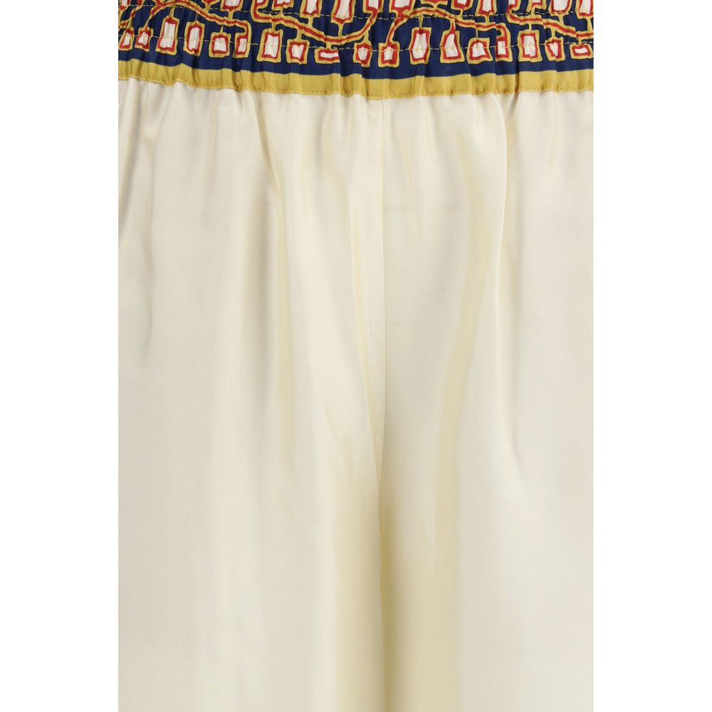 La Double J Multicolor Silk Casual Pants | Regal Royce