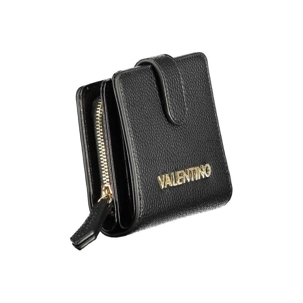 Mario Valentino Black Polyurethane Women Wallet | Regal Royce