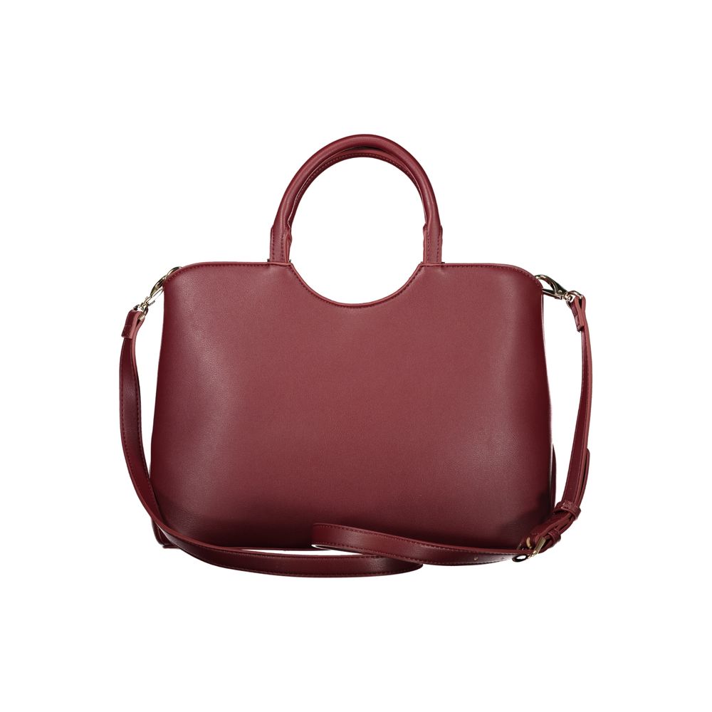 Mario Valentino Red Polyurethane Women Handbag | Regal Royce