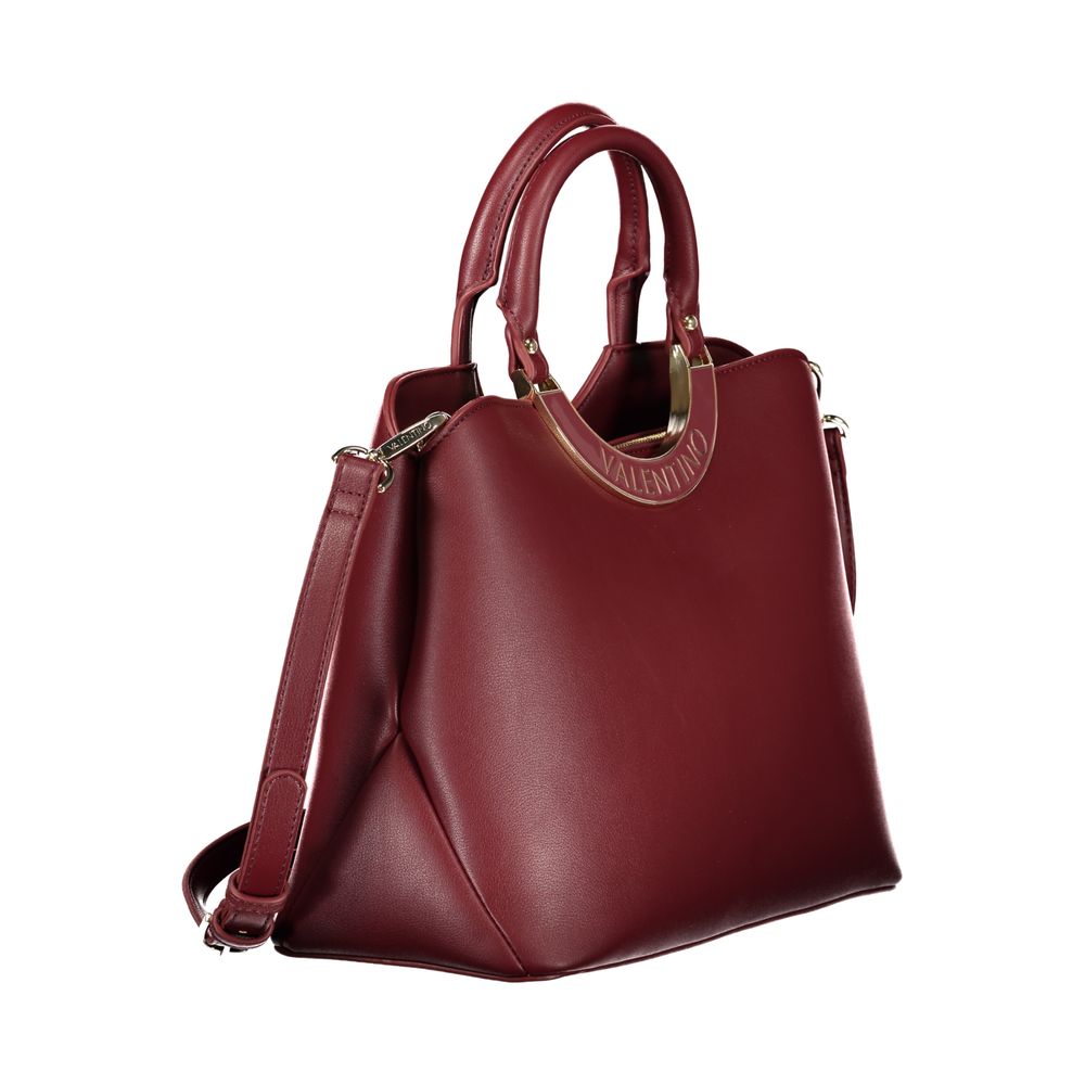 Mario Valentino Red Polyurethane Women Handbag | Regal Royce