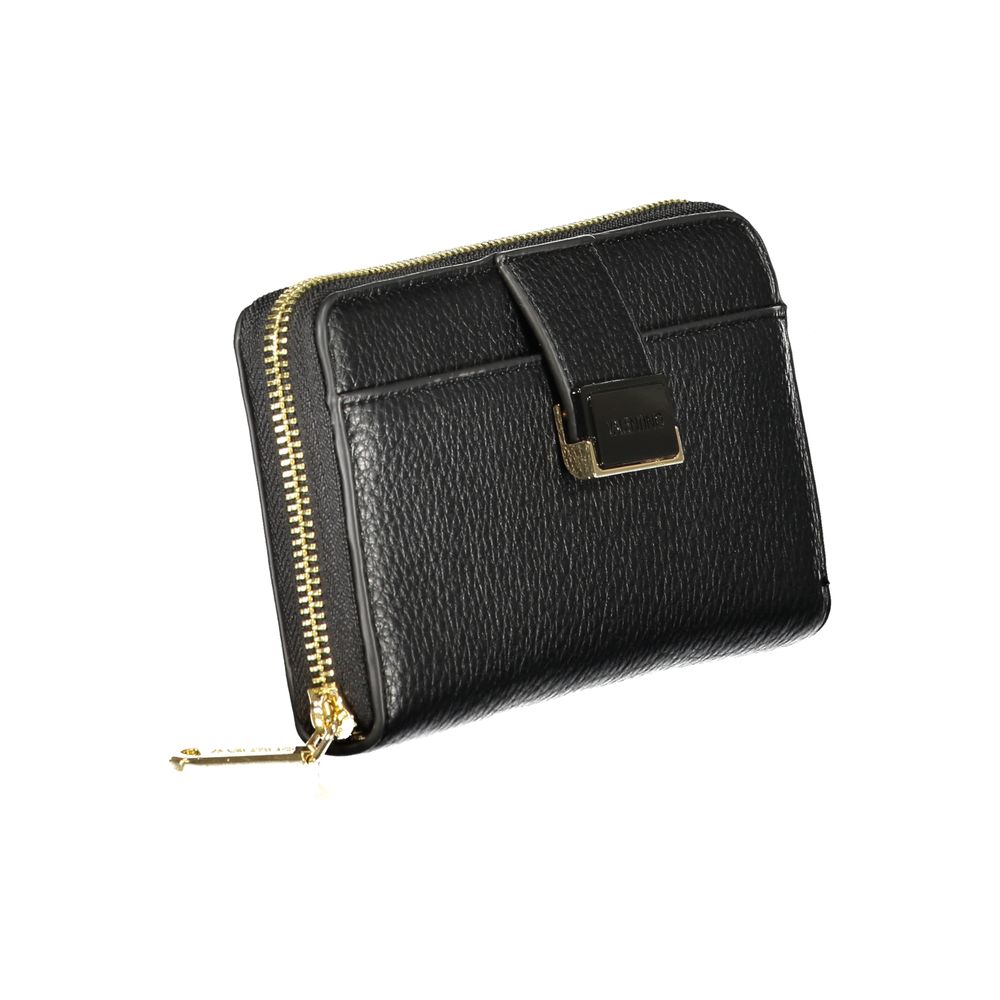 Mario Valentino Nero Polyurethane Women Wallet | Regal Royce