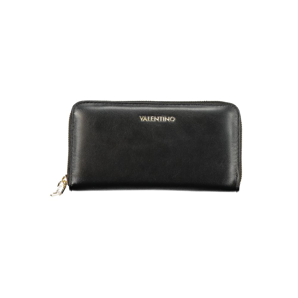 Mario Valentino Black Polyurethane Women Wallet | Regal Royce
