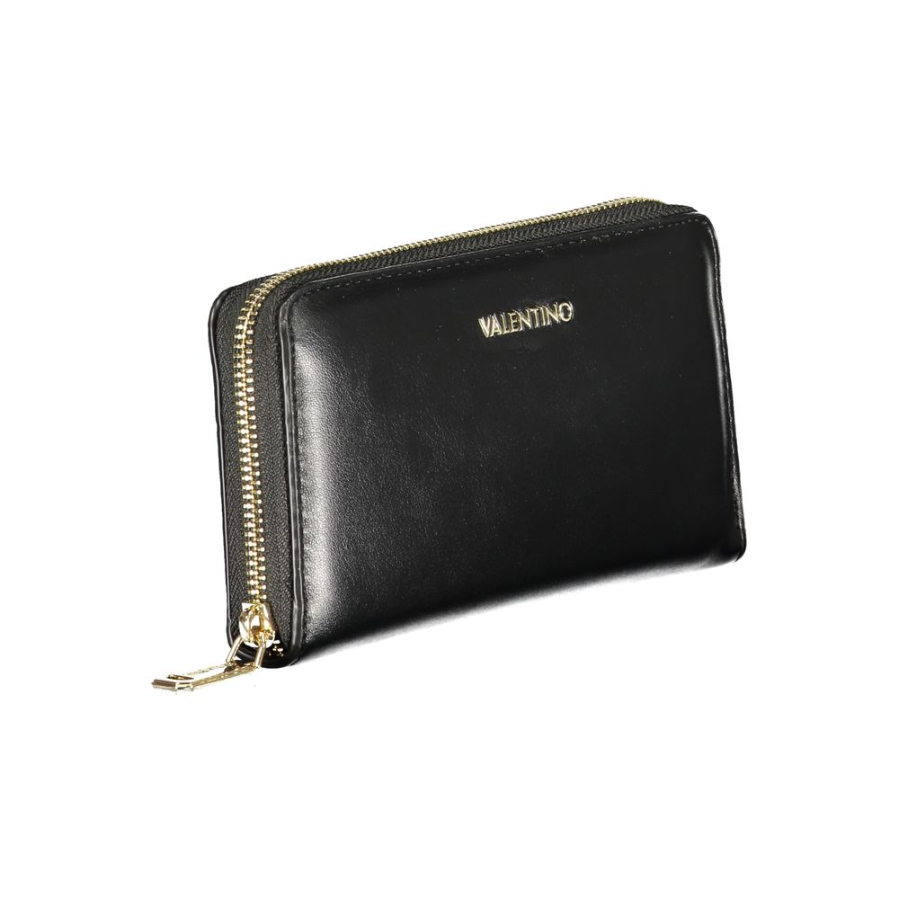Mario Valentino Black Polyurethane Women Wallet | Regal Royce