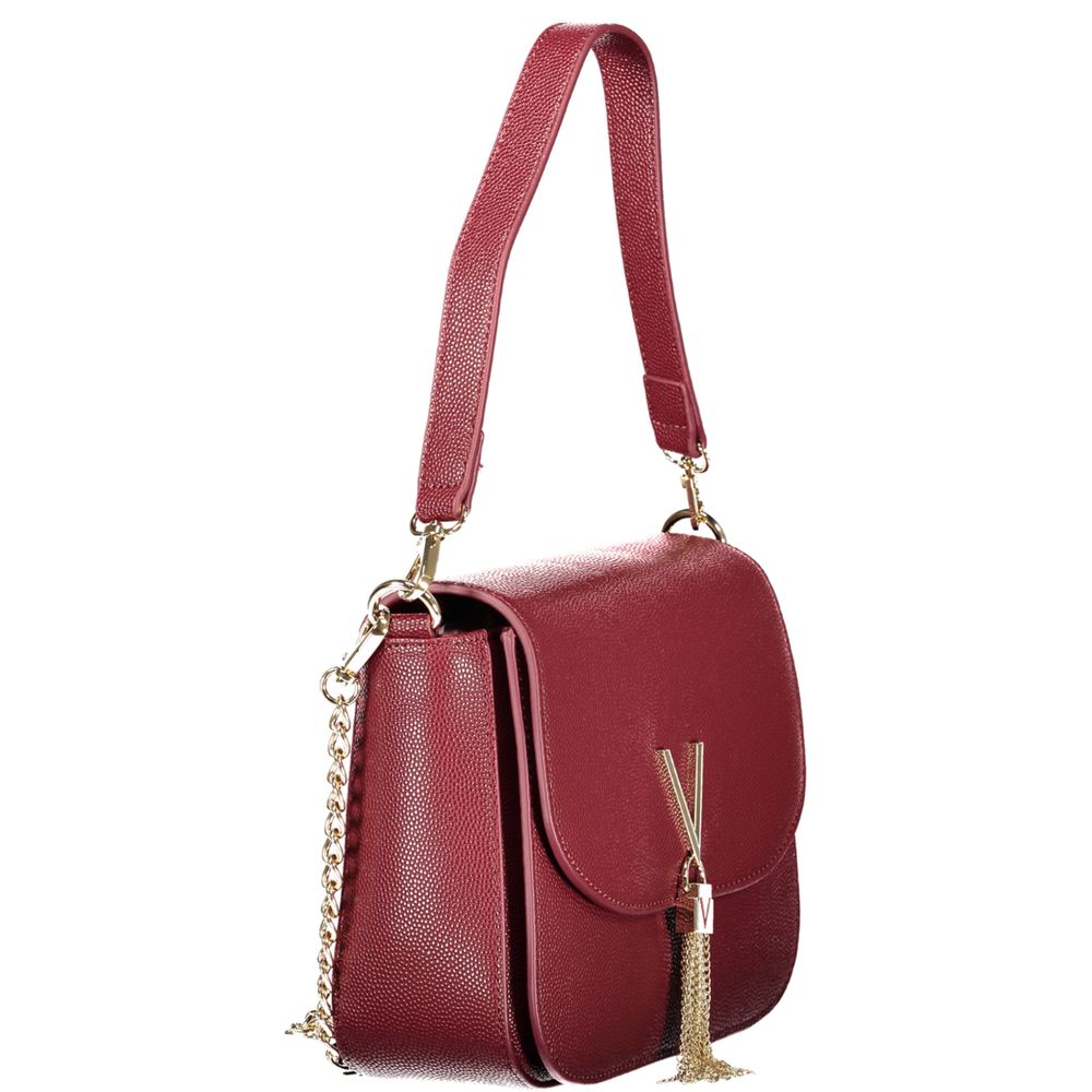 Mario Valentino Rosso Polyurethane Women Handbag | Regal Royce