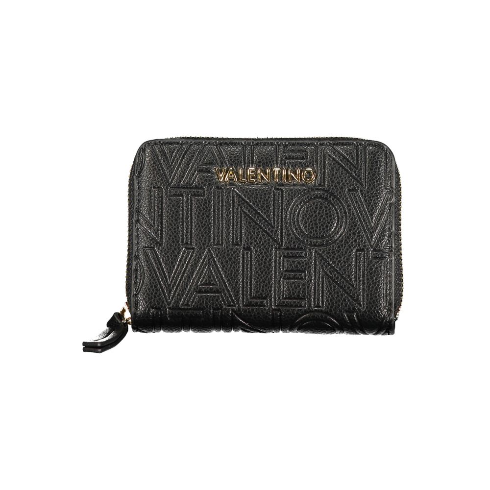 Mario Valentino Black Polyurethane Women Wallet | Regal Royce