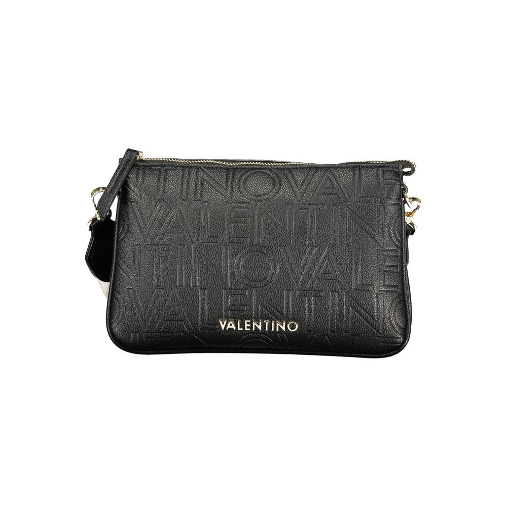 Mario Valentino Black Polyurethane Women Handbag | Regal Royce