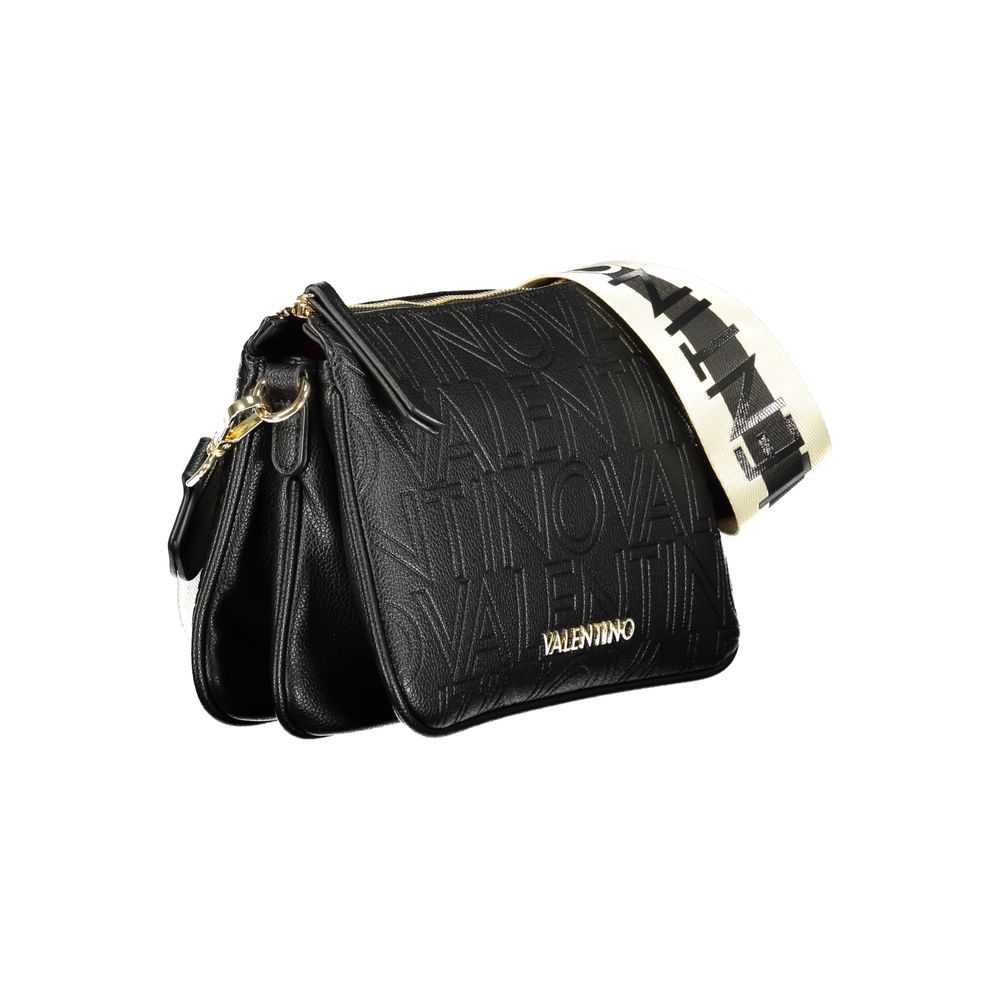 Mario Valentino Black Polyurethane Women Handbag | Regal Royce