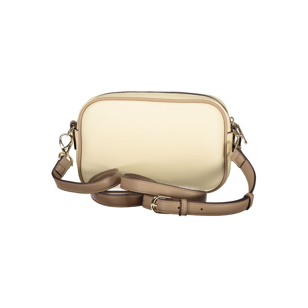 Mario Valentino Beige Polyurethane Women Handbag | Regal Royce