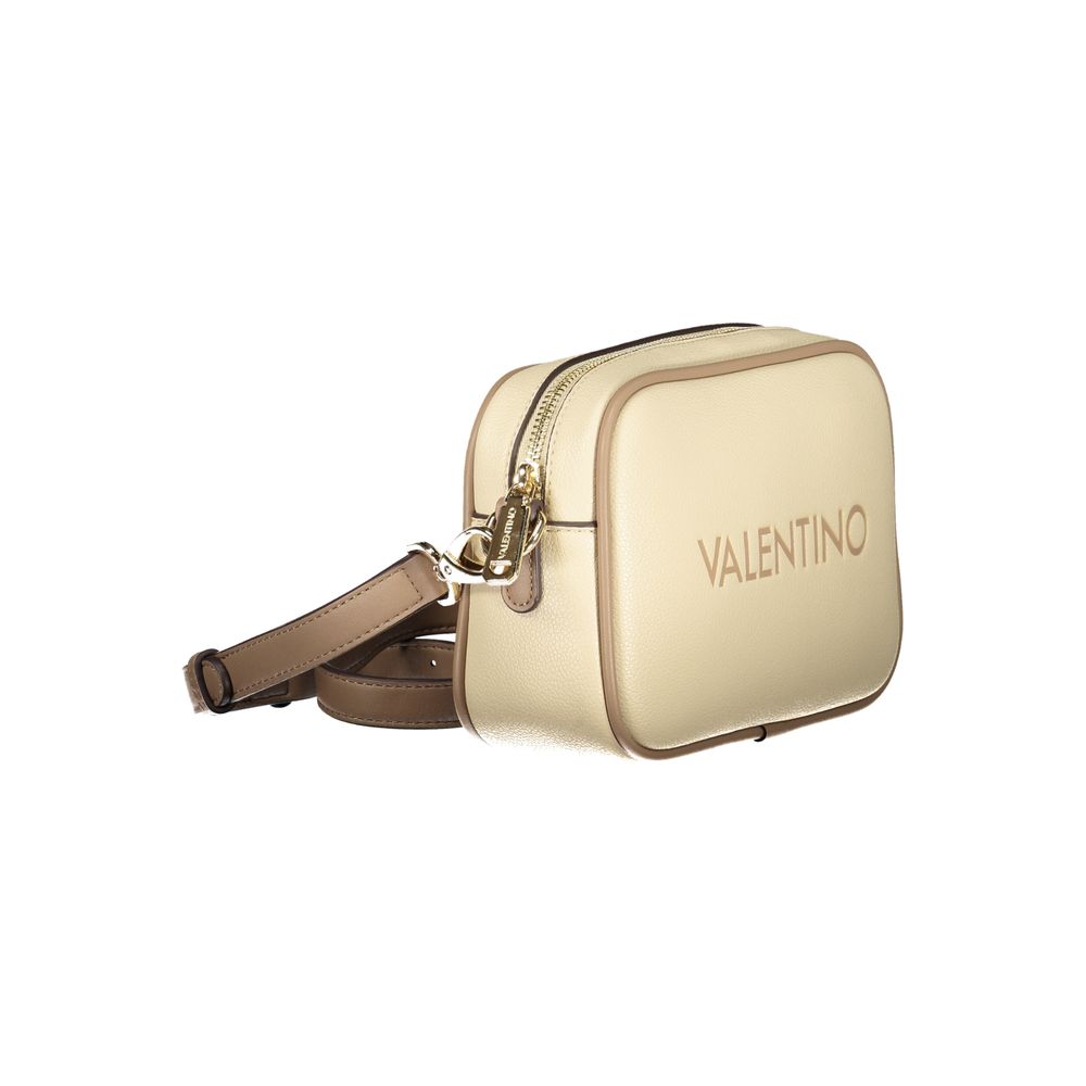 Mario Valentino Beige Polyurethane Women Handbag | Regal Royce