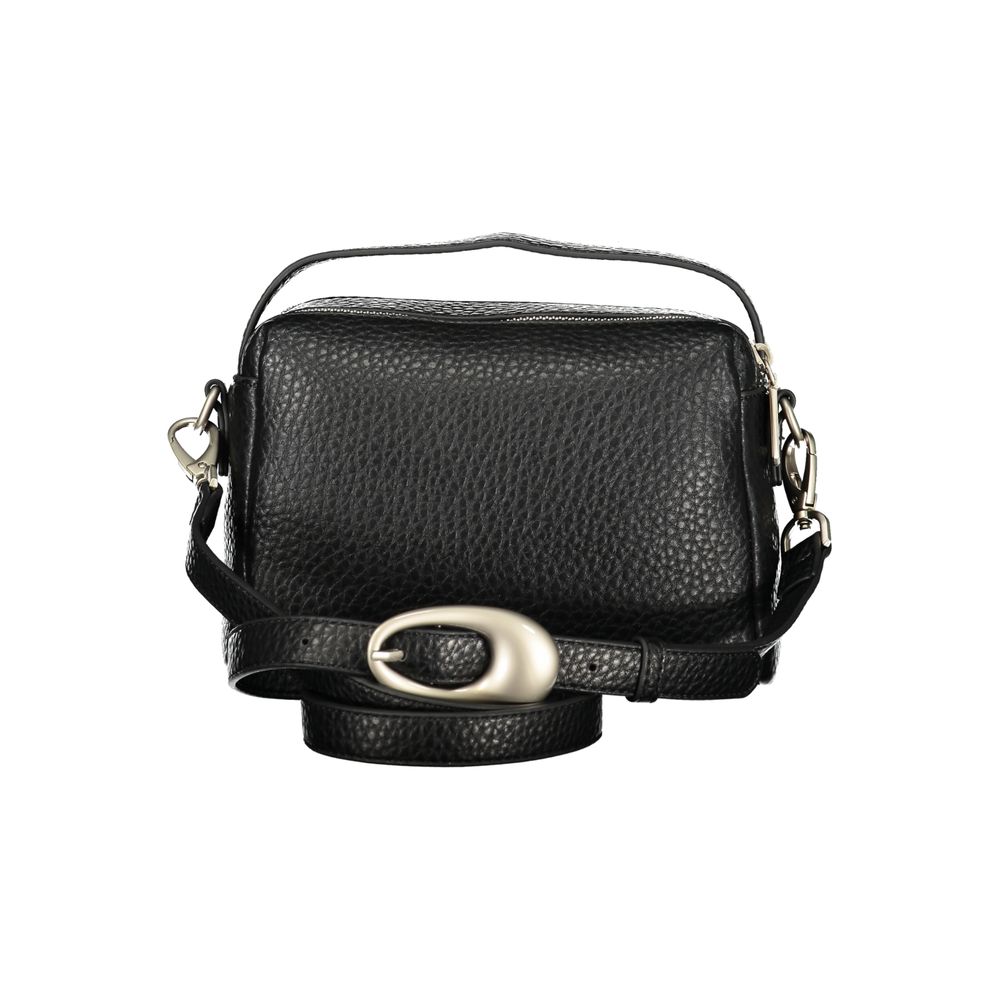 Mario Valentino Nero Poliuretano Women Handbag | Regal Royce