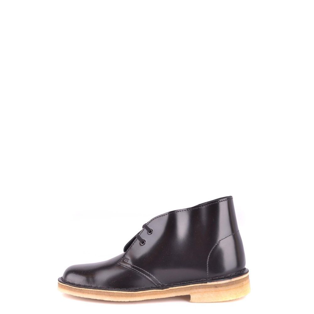 Clarks Black Leather Lace-Up Boots | Regal Royce