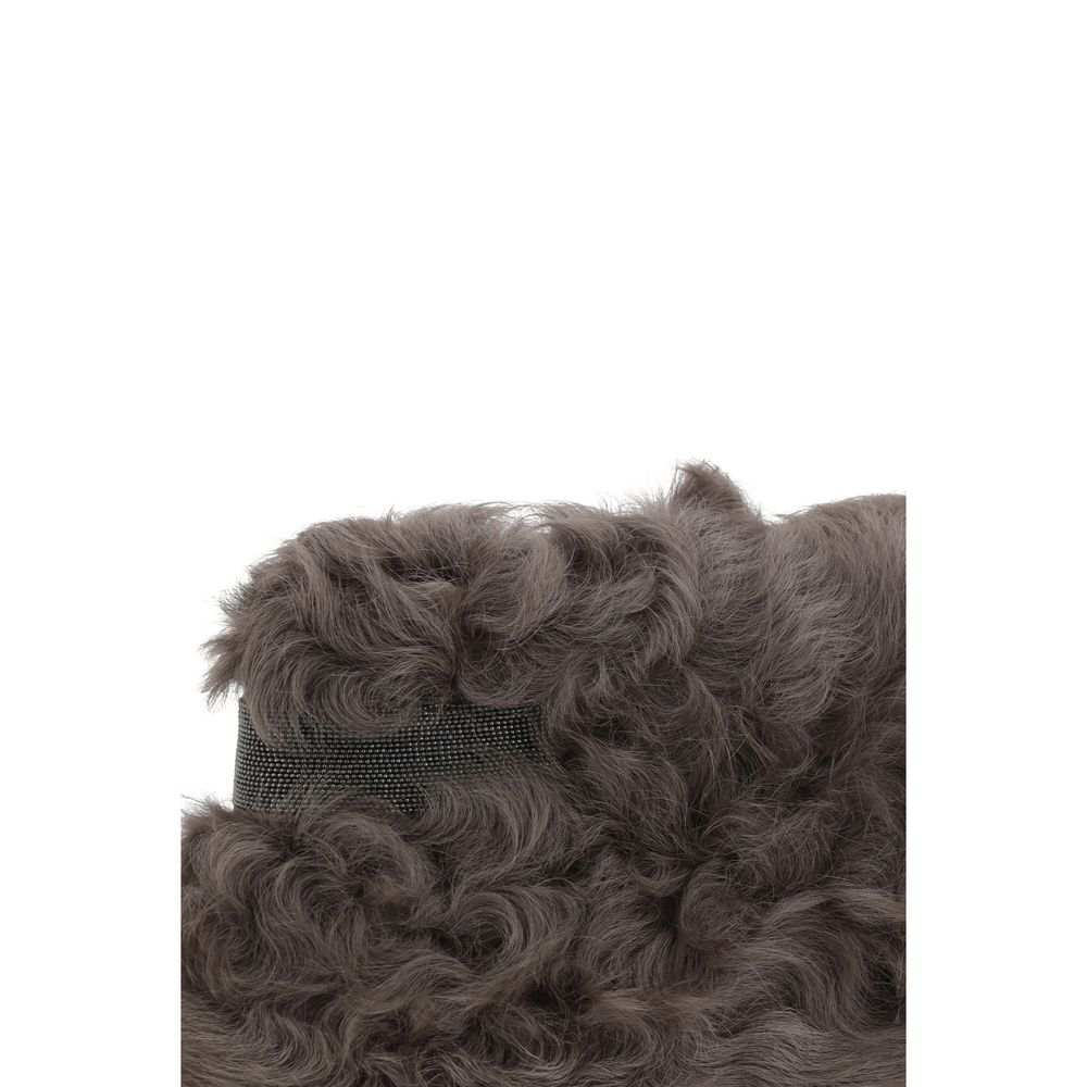 Brunello Cucinelli Brown Fur Clutch Bag | Regal Royce