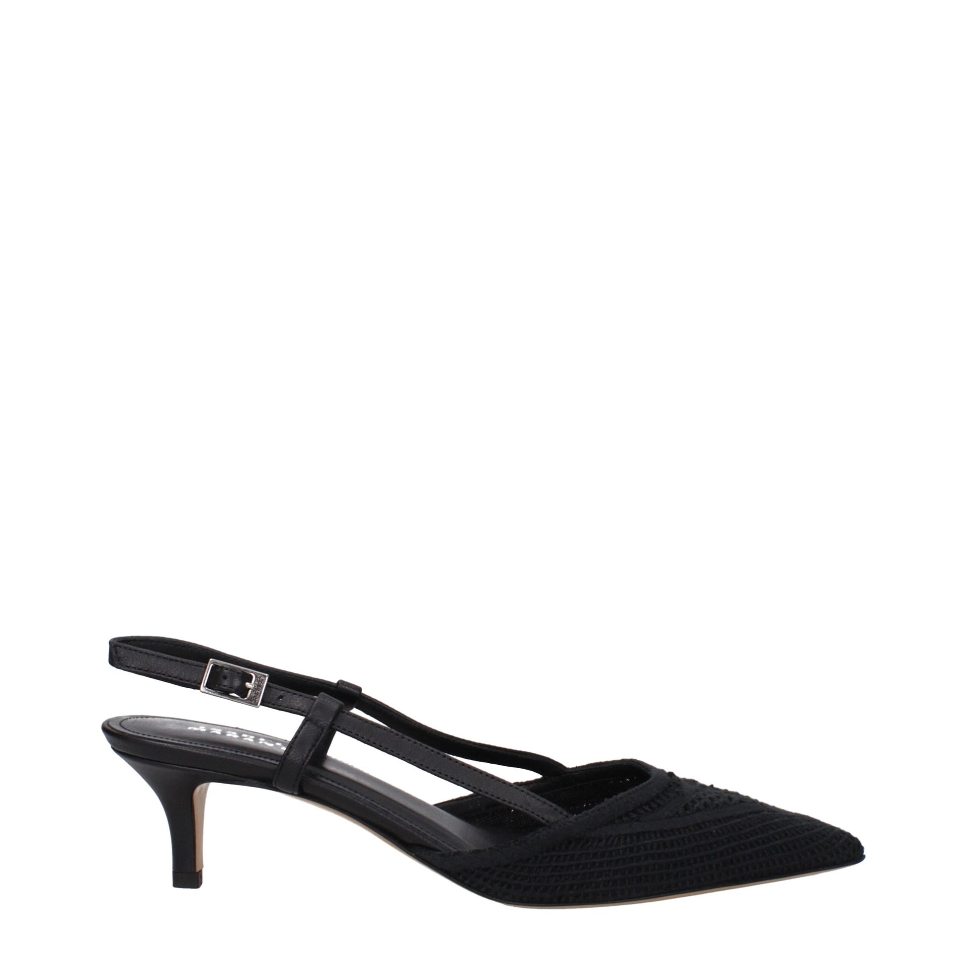 Isabel Marant Black Fabric Mid Heel Pumps | Regal Royce