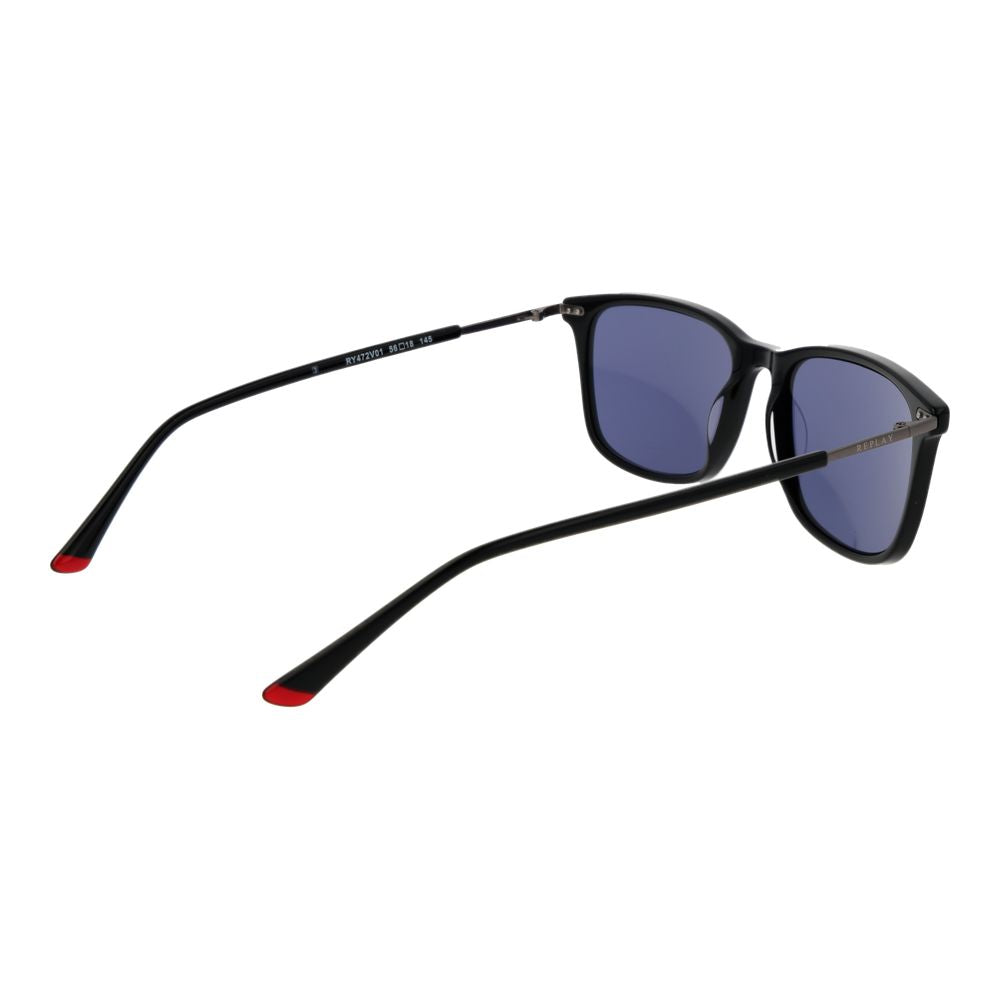 Replay Black Plastic Sunglasses | Regal Royce