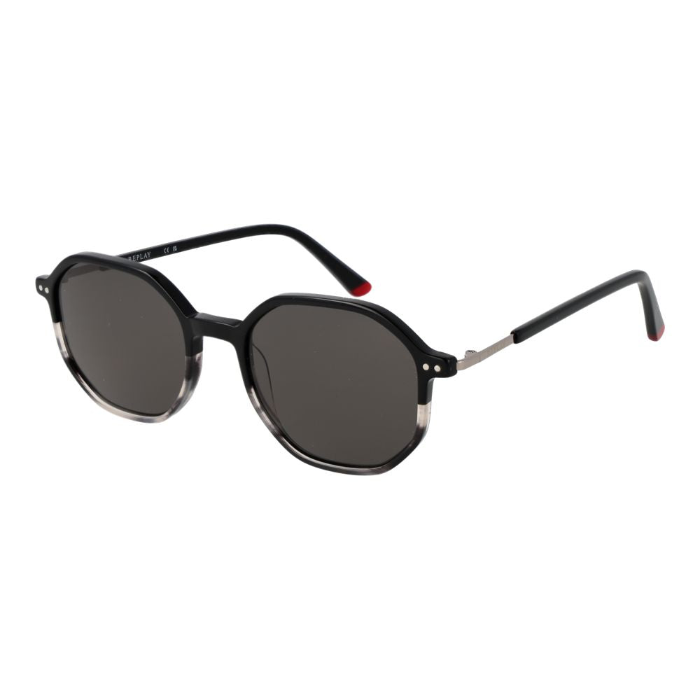 Replay Black Plastic Sunglasses | Regal Royce