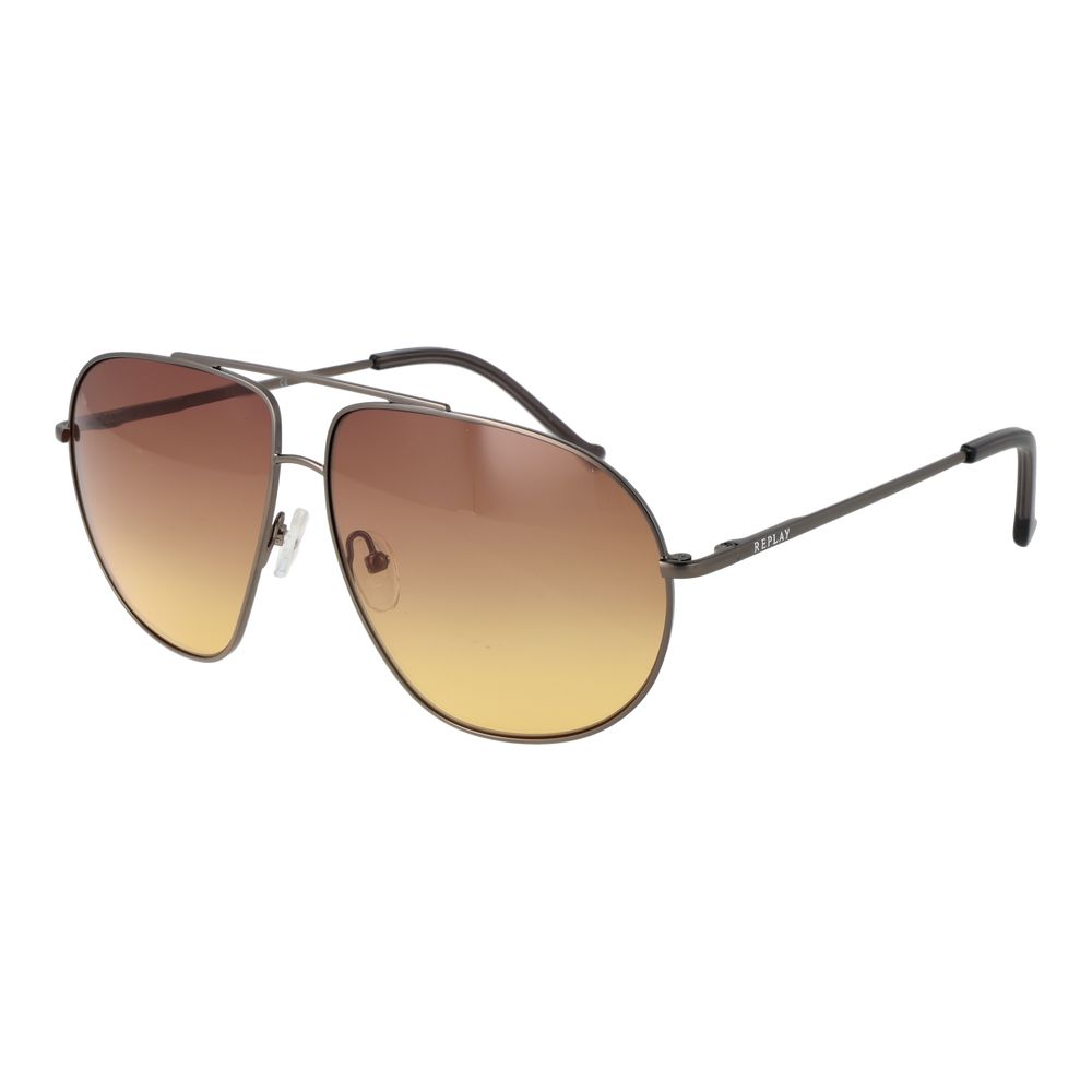Replay Gray Metal Sunglasses | Regal Royce