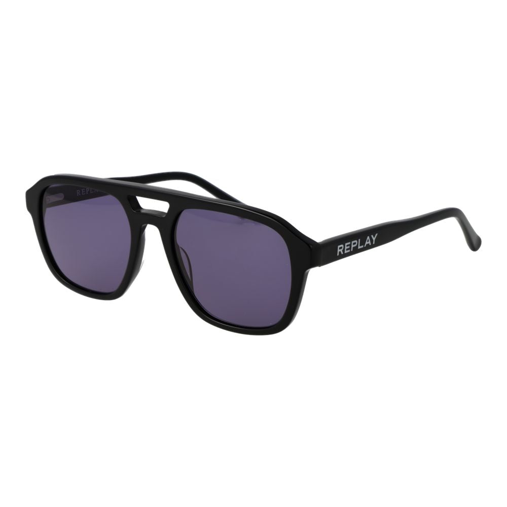 Replay Black Plastic Sunglasses | Regal Royce