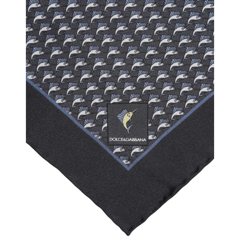 Dolce & Gabbana Black Silk Scarf | Regal Royce