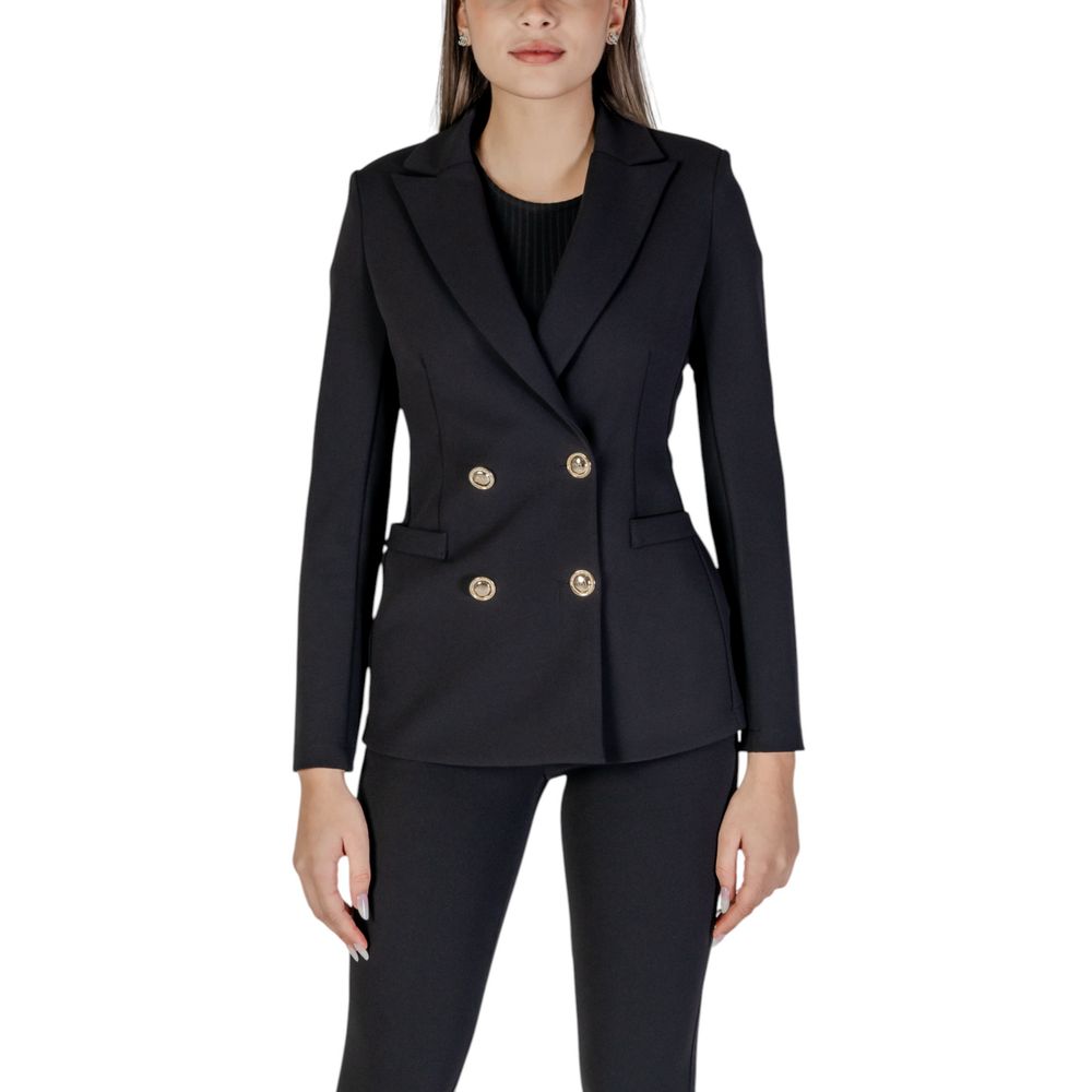 Rinascimento Black Polyester Blazer | Regal Royce