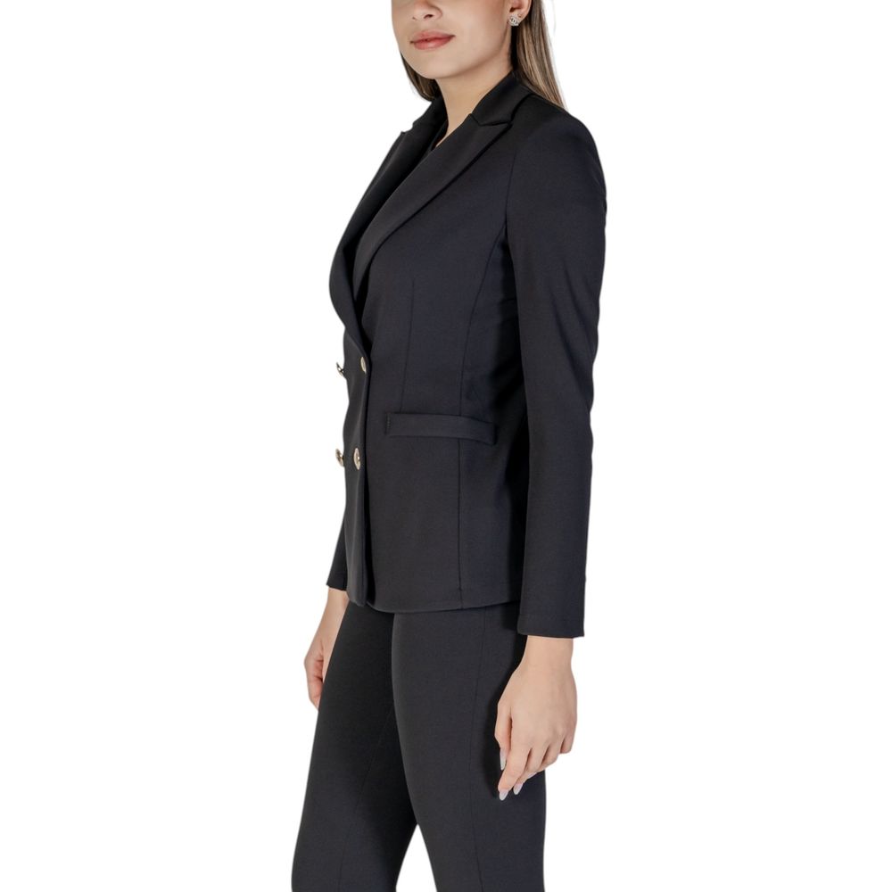 Rinascimento Black Polyester Blazer | Regal Royce