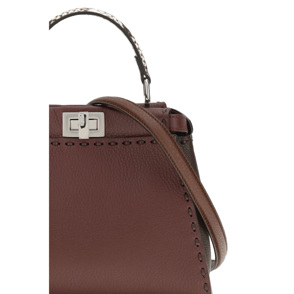 Fendi Brown Calf Leather Bos Taurus Shoulder Bag | Regal Royce