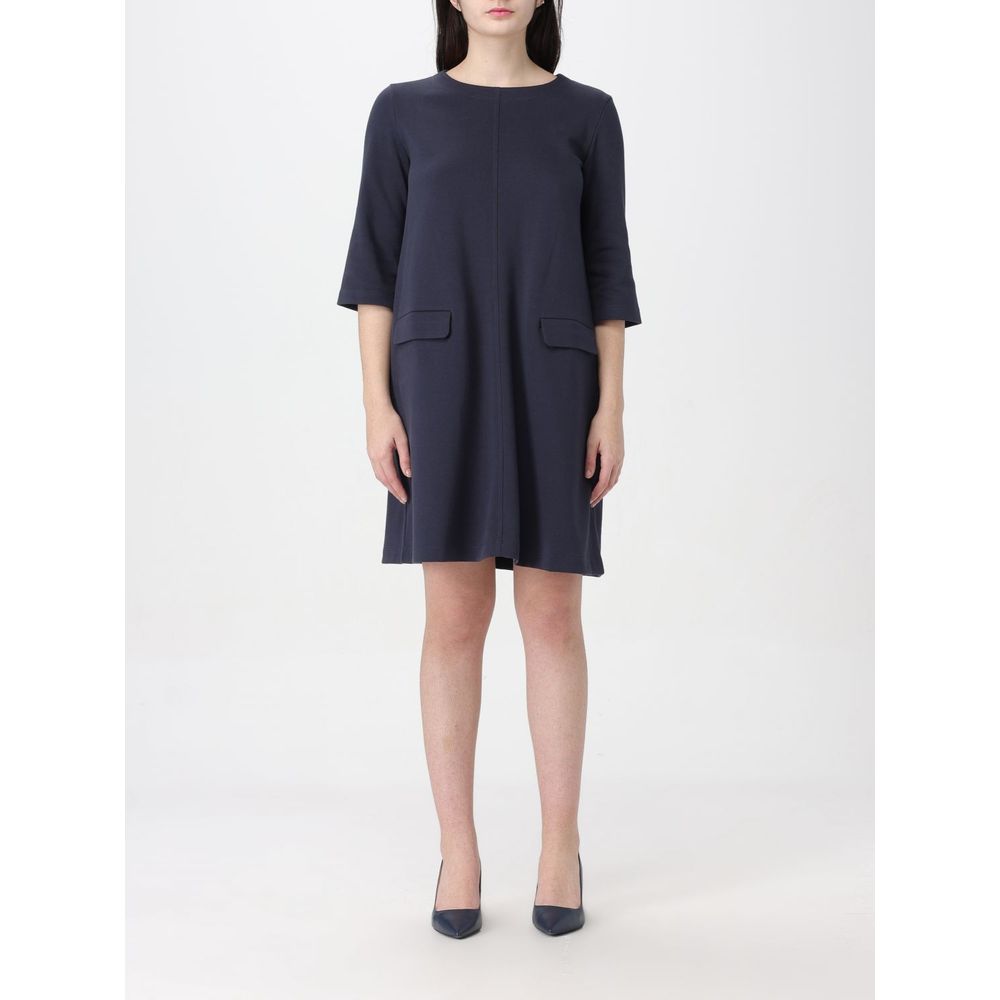 Max Mara Blue Cotton Casual Dress | Regal Royce