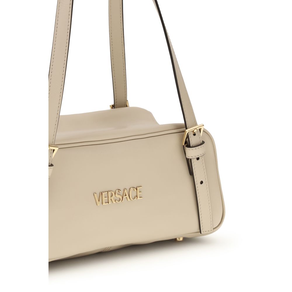 Versace Cream Lamb Ovis Aries Aries Shoulder Bag | Regal Royce