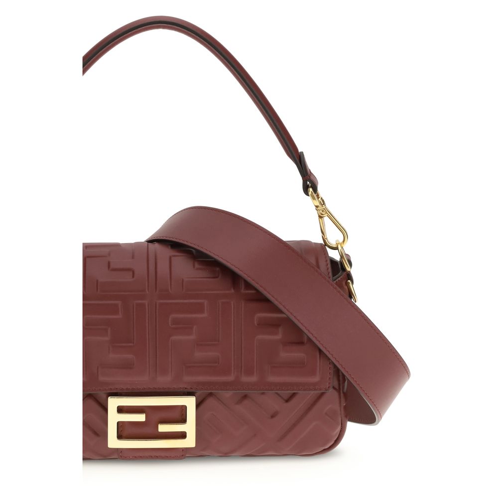 Fendi Bordeaux Calf Leather Bos Taurus Shoulder Bag | Regal Royce