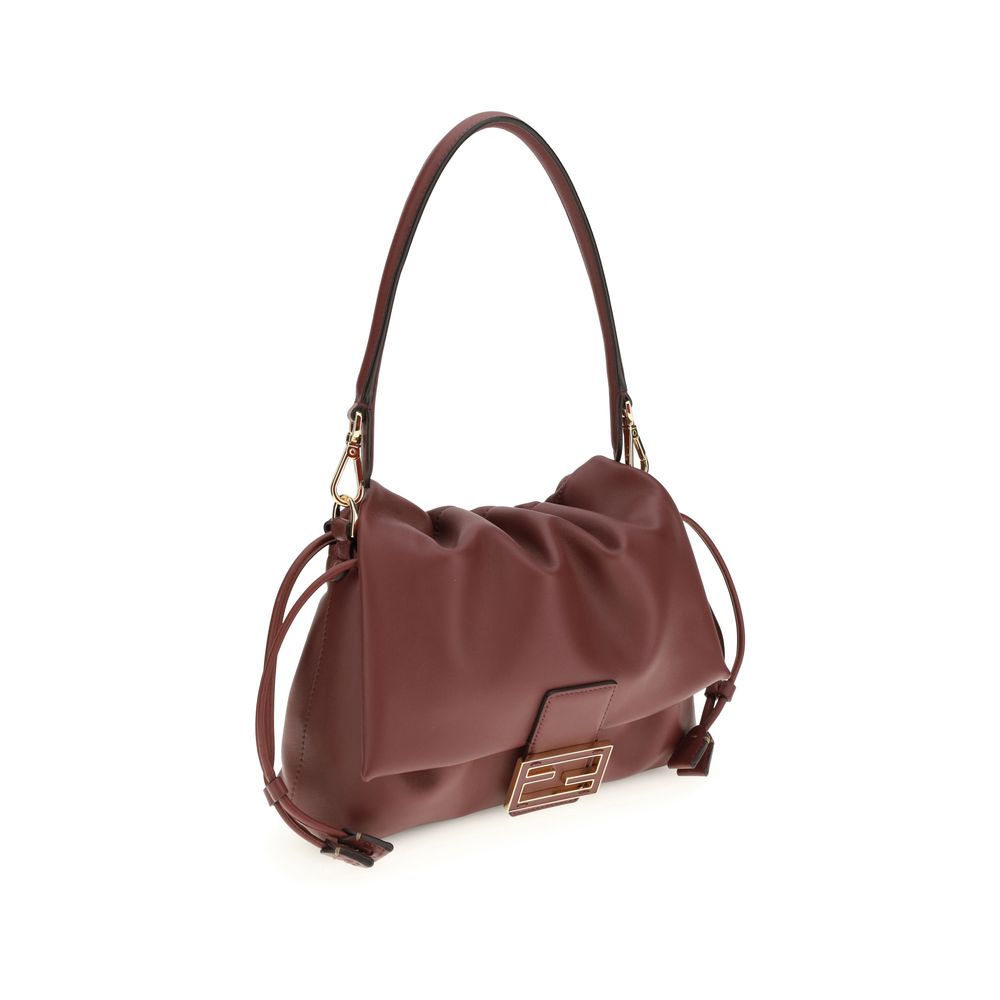 Fendi Bordeaux Calf Leather Bos Taurus Shoulder Bag | Regal Royce