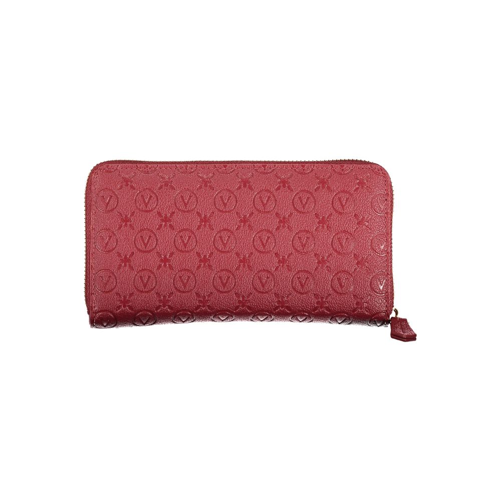 Mario Valentino Rosso Polyurethane Women Wallet | Regal Royce