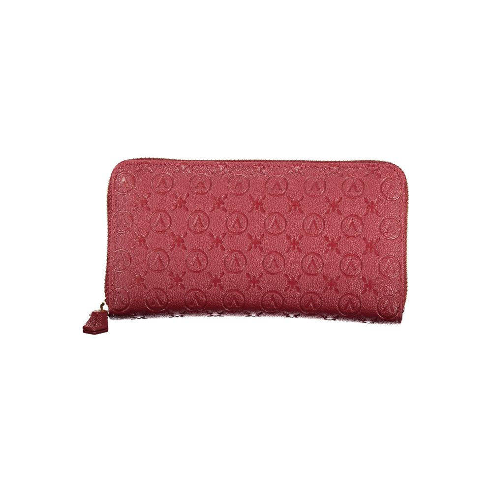 Mario Valentino Rosso Polyurethane Women Wallet | Regal Royce