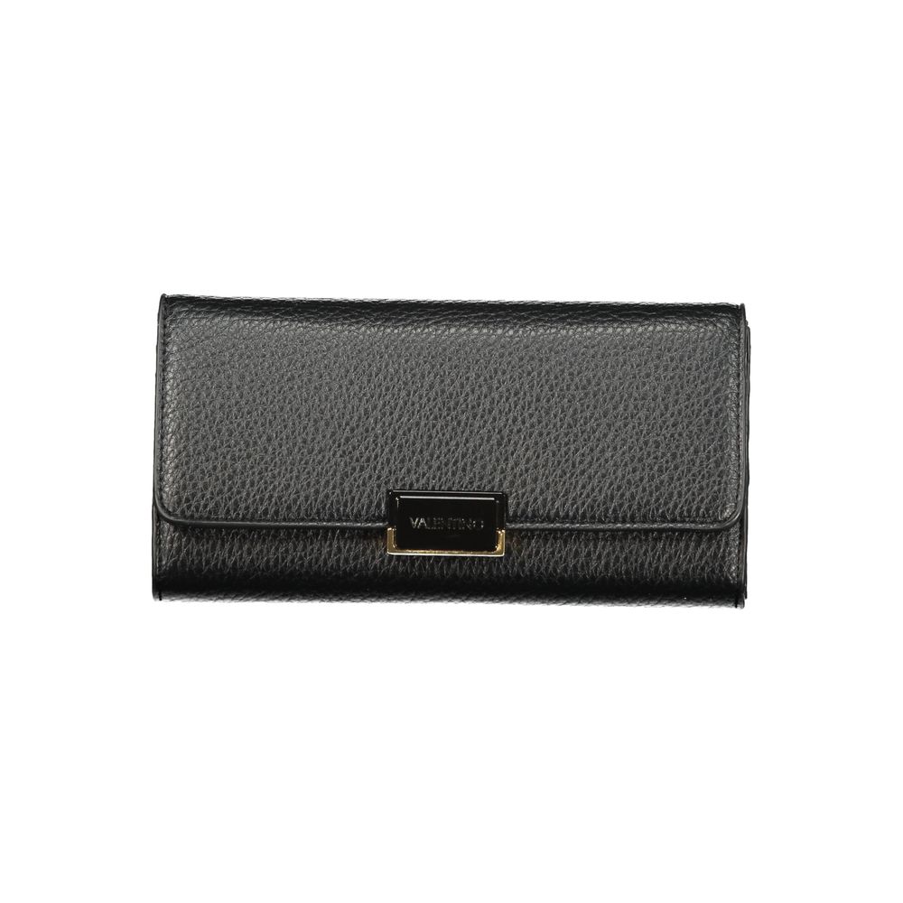 Mario Valentino Black Polyurethane Women Wallet | Regal Royce