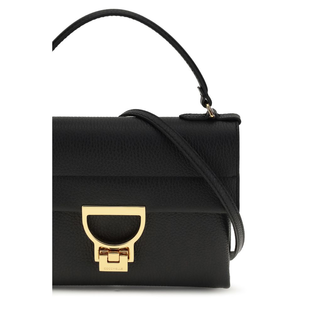 Coccinelle Black Calf Leather Bos Taurus Handbag | Regal Royce