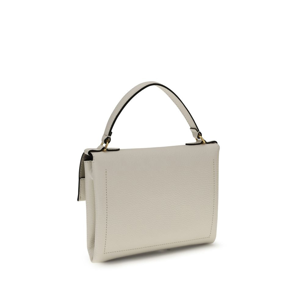 Coccinelle Cream Calf Leather Bos Taurus Handbag | Regal Royce