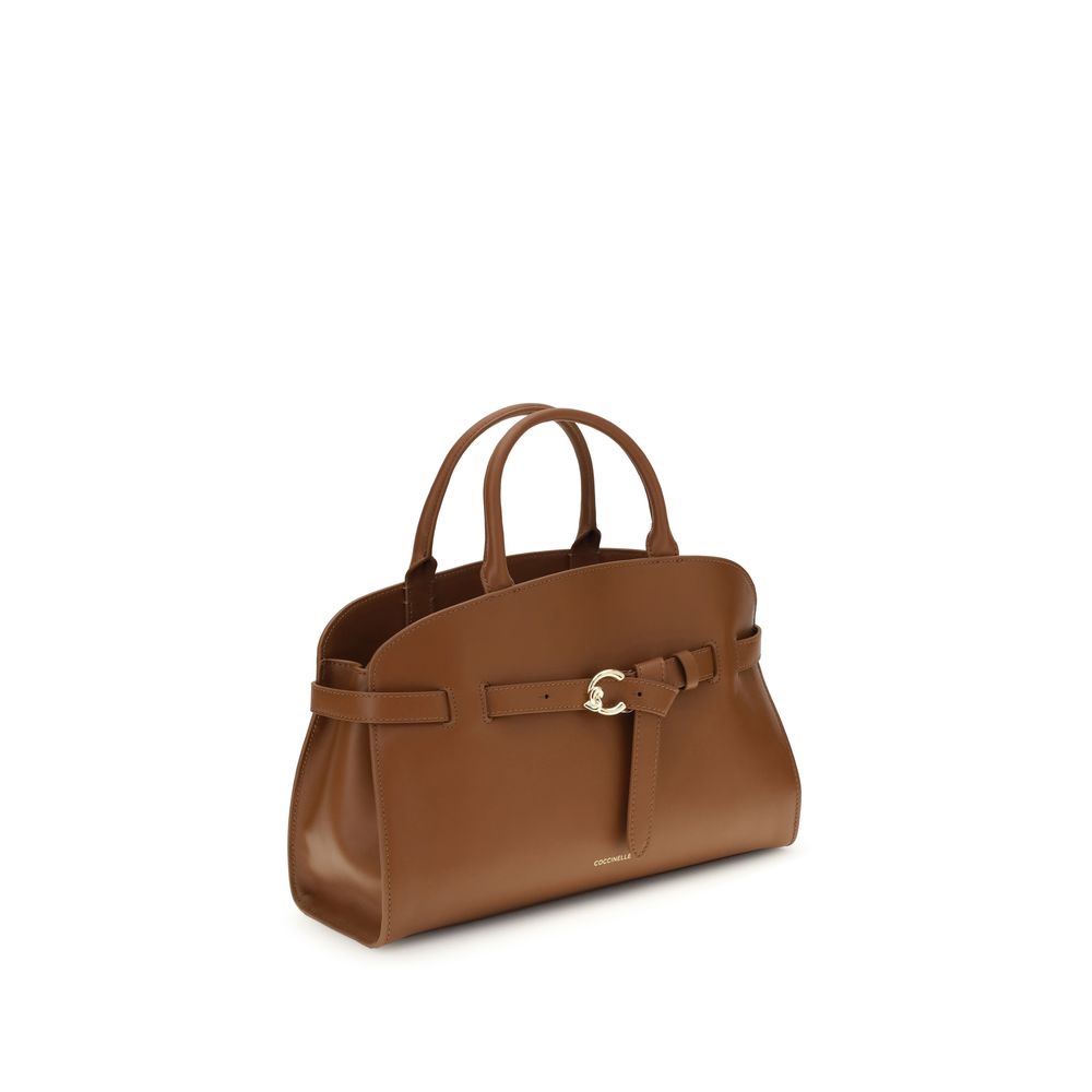 Coccinelle Brown Calf Leather Bos Taurus Handbag | Regal Royce