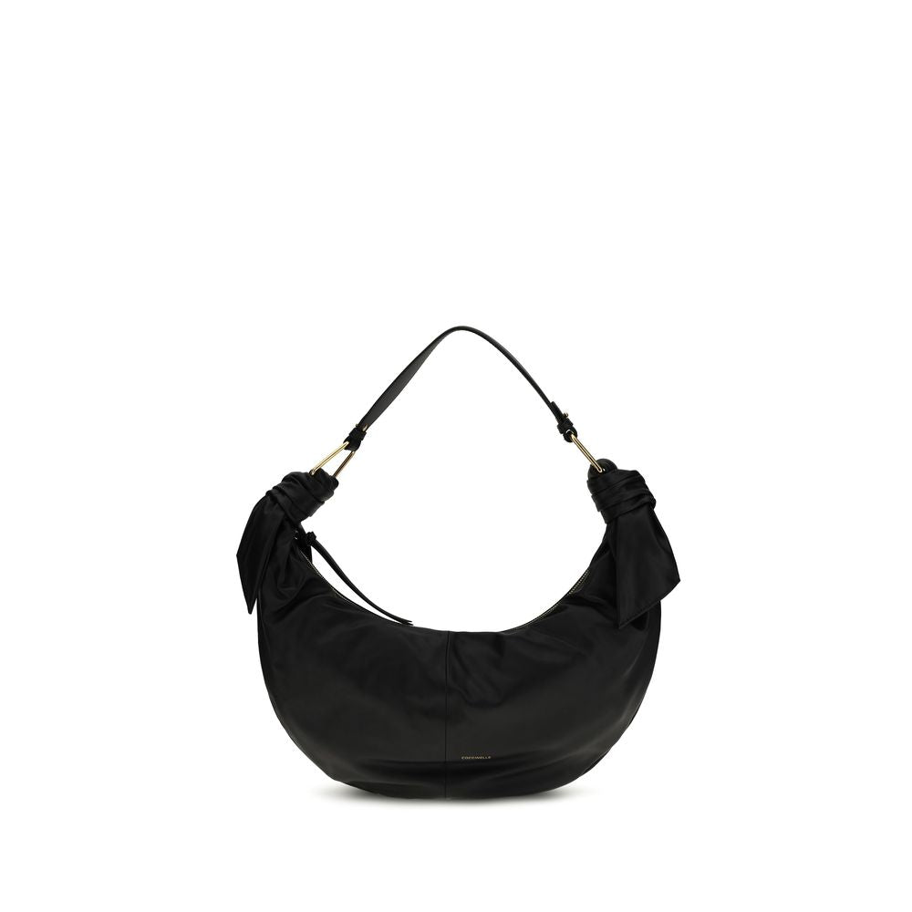 Coccinelle Black Calf Leather Bos Taurus Shoulder Bag | Regal Royce