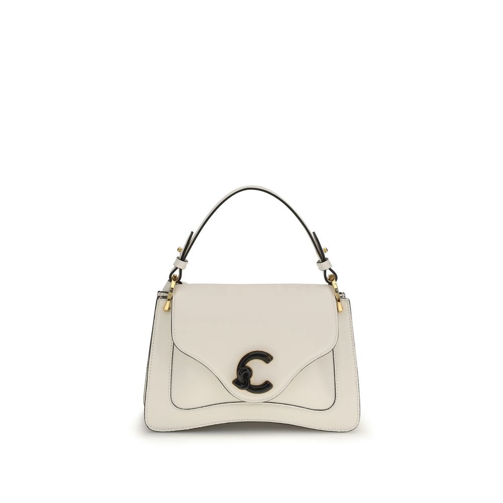 Coccinelle Cream Calf Leather Bos Taurus Shoulder Bag | Regal Royce