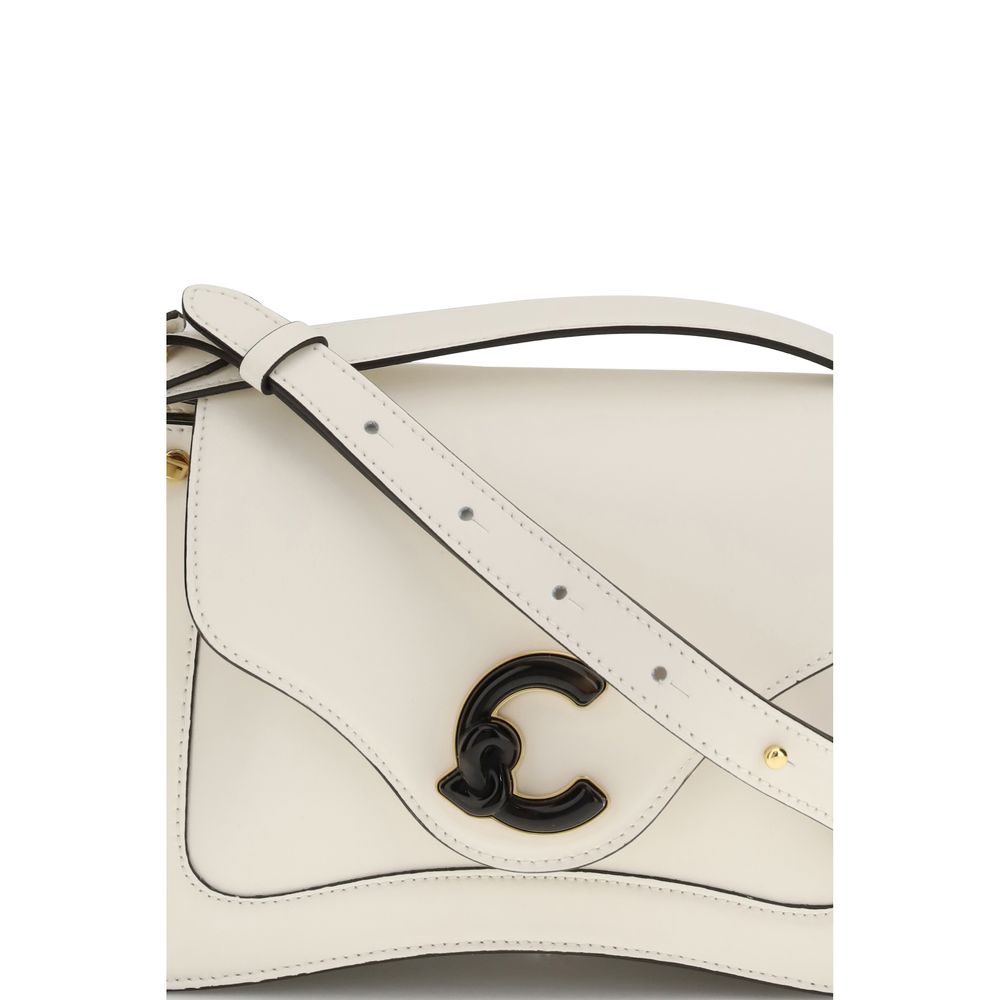 Coccinelle Cream Calf Leather Bos Taurus Shoulder Bag | Regal Royce