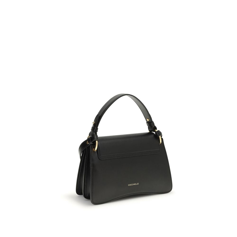 Coccinelle Black Calf Leather Bos Taurus Shoulder Bag | Regal Royce