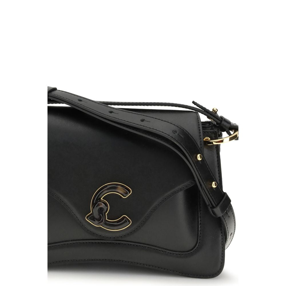 Coccinelle Black Calf Leather Bos Taurus Shoulder Bag | Regal Royce
