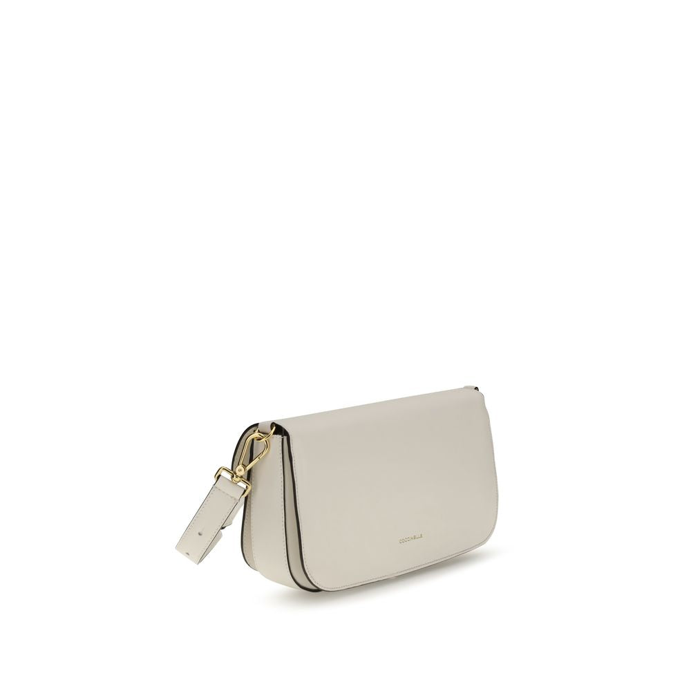 Coccinelle White Calf Leather Bos Taurus Shoulder Bag | Regal Royce