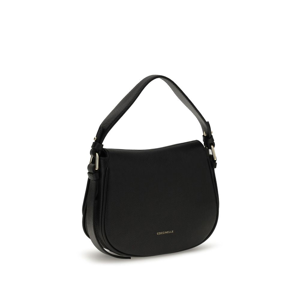 Coccinelle Black Calf Leather Bos Taurus Shoulder Bag | Regal Royce