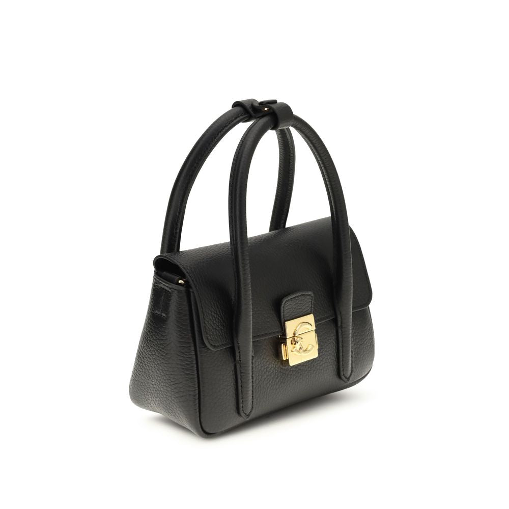 Coccinelle Black Calf Leather Bos Taurus Handbag | Regal Royce