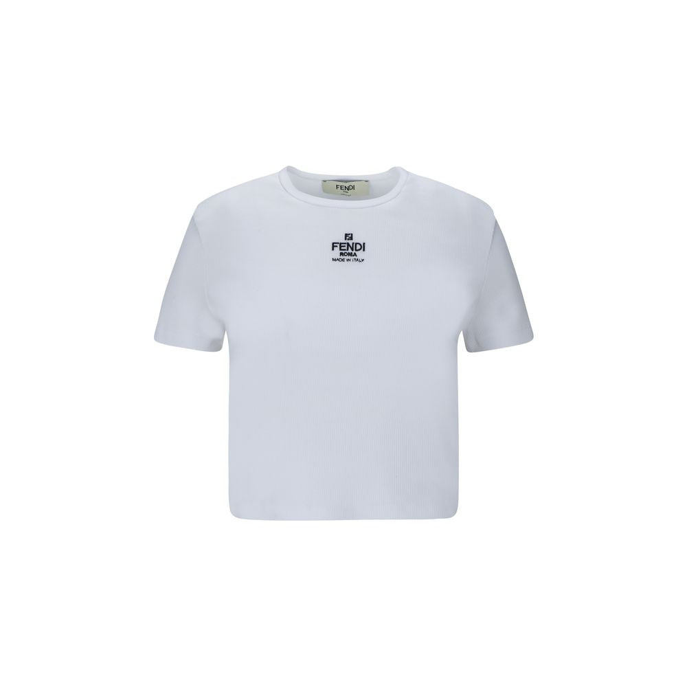 Fendi White Cotton T-Shirt | Regal Royce