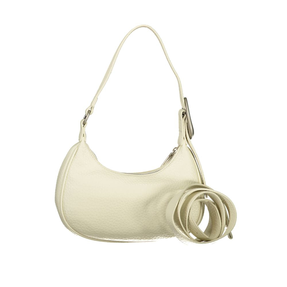 Mario Valentino White Polyurethane Women Shoulder Bag | Regal Royce