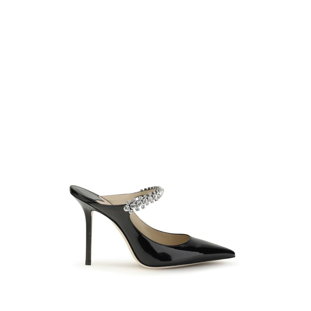 Jimmy Choo Black Calf Leather Bos Taurus High Heel Pumps | Regal Royce